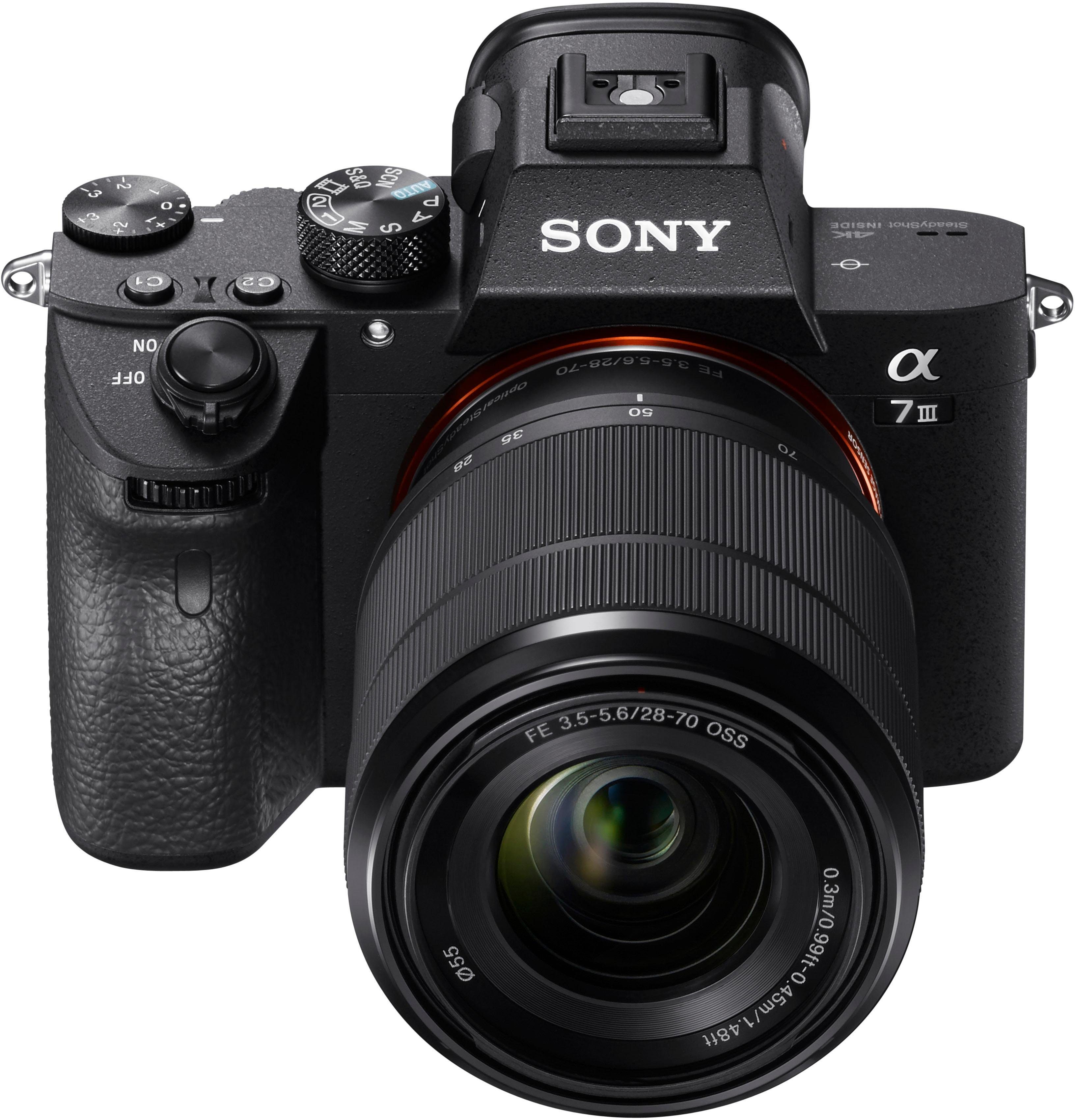 Sony Alpha 7 III ILCE-7M3KB Systemkamera (SEL-2870, 24,2 MP, NFC, WLAN (Wi-Fi)