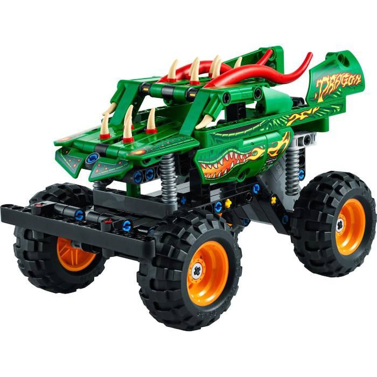 LEGO® Technic 42149 Monster Jam Dragon, 2-en-1, Monster Truck Jouet, Voiture de Course blanc