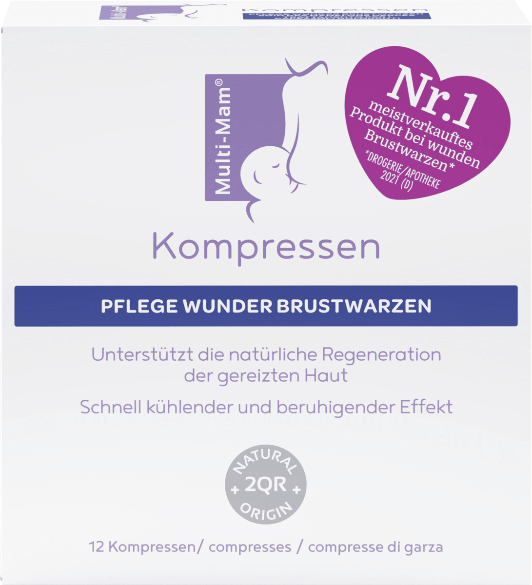 Kompressen für wunde Brustwarzen, 12 St
