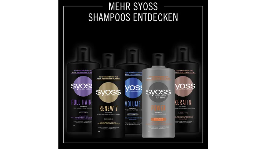 syoss Shampoo Men Power 440 ml 440 ml