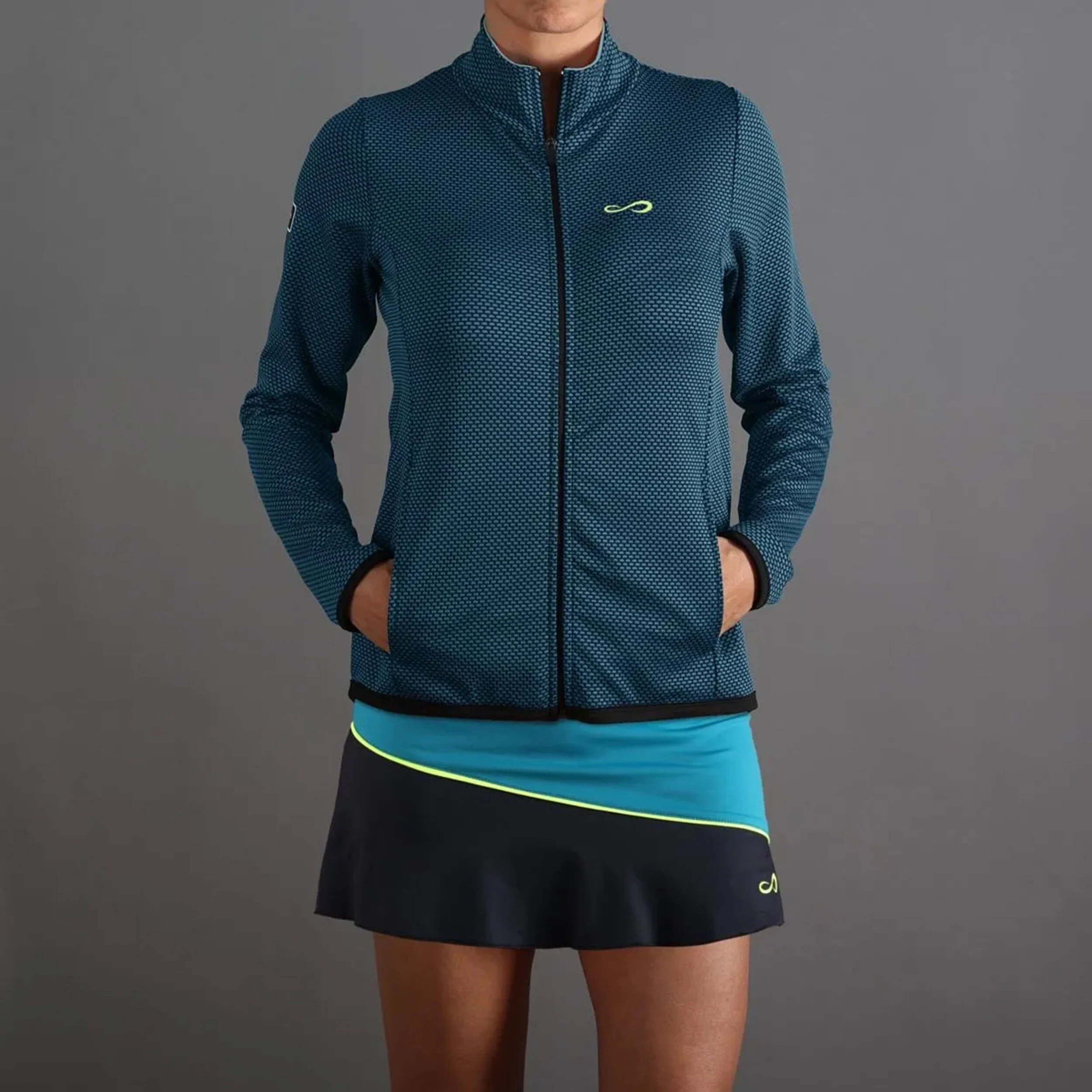 Lithe Trainingsjacke Damen - Petrol