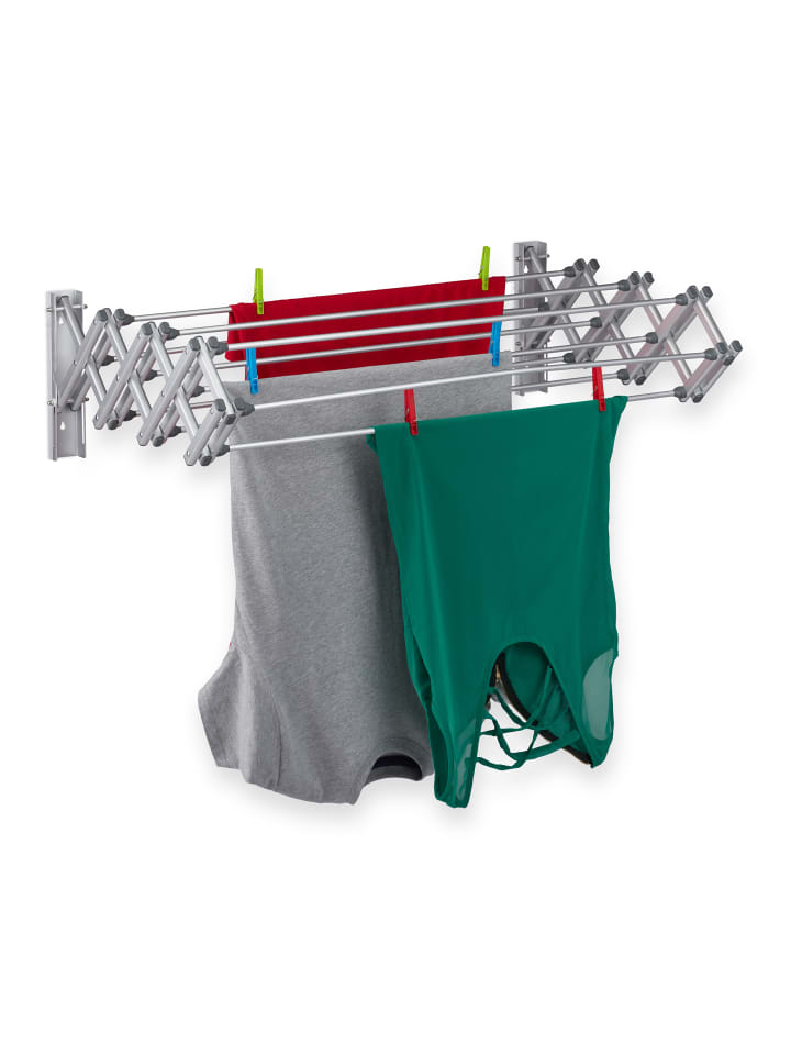 relaxdays Wäscheständer in Silber - (B)95 x (H)27 x (T)60 cm günstig kaufen onesize