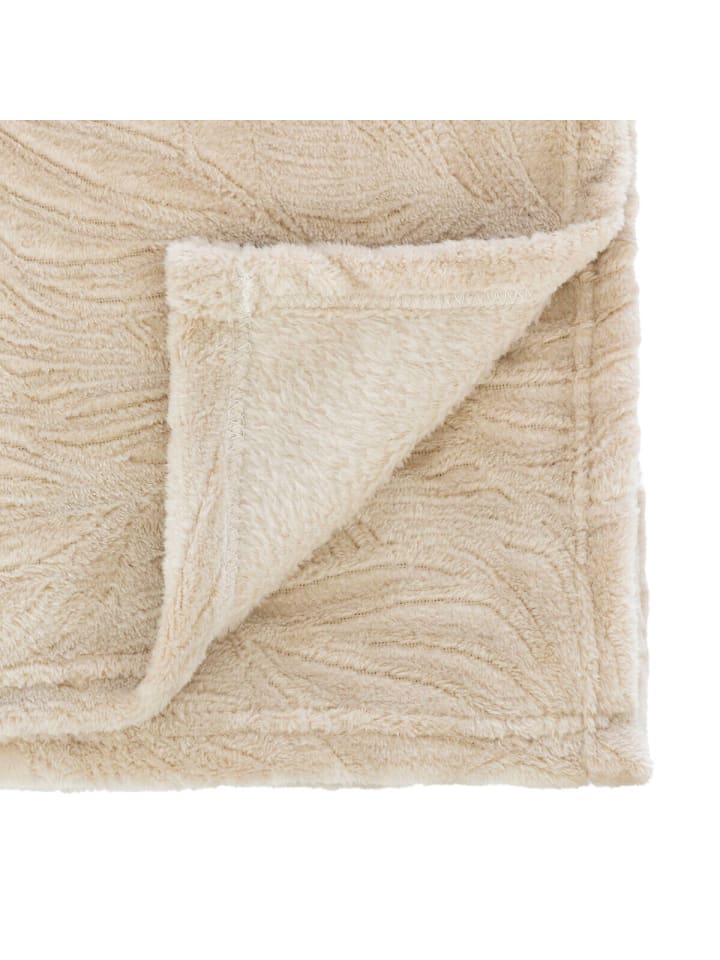 Atmosphera Créateur d'intérieur Kuscheldecke in beige günstig kaufen onesize