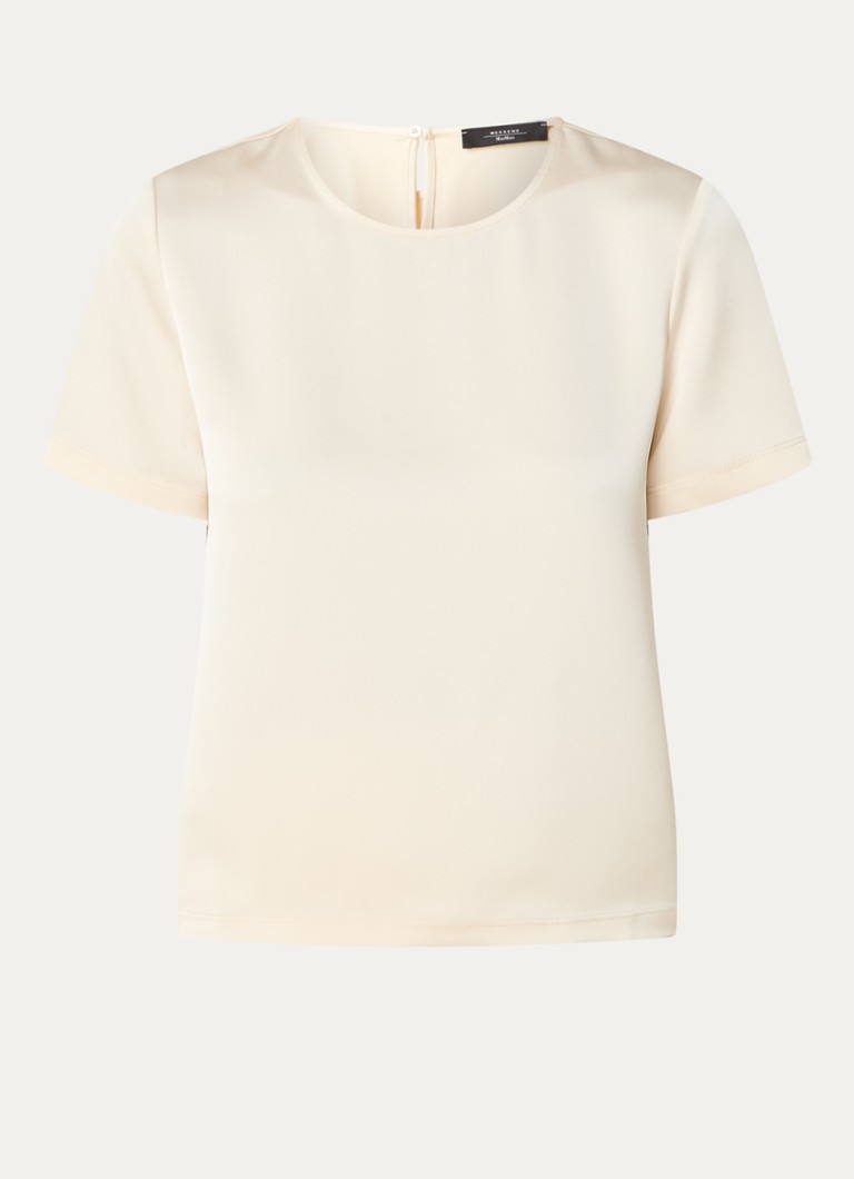 MaxMara Gilbert T-shirt with satin insert