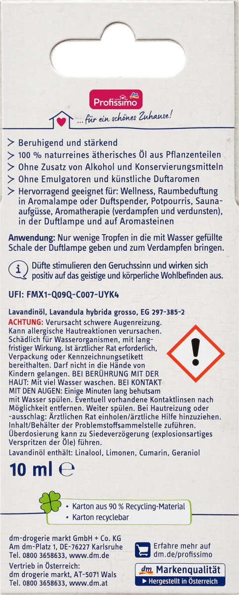 naturreines ätherisches Öl Lavandin, 10 ml