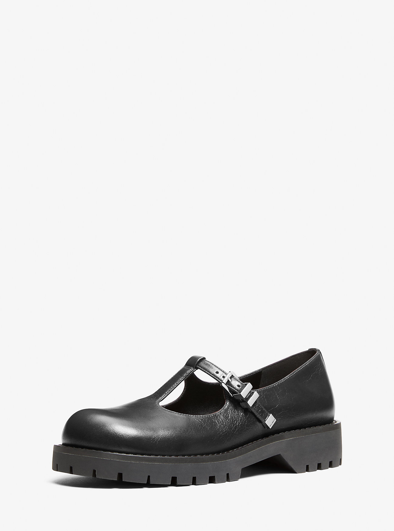 Darrington Mary Jane-loafers i skinn – SVART