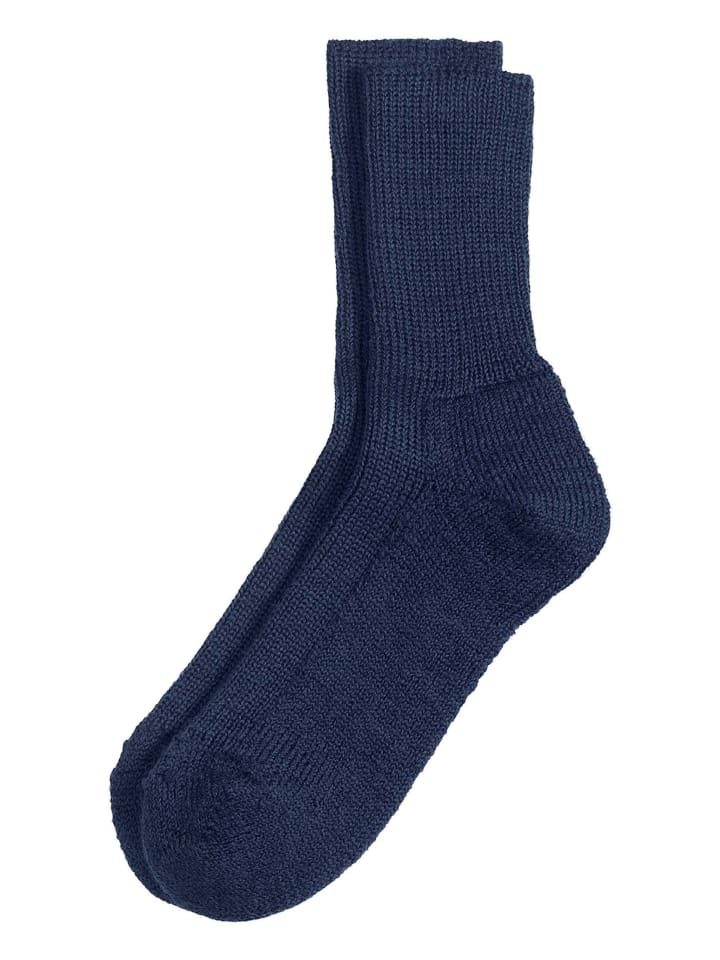 Hessnatur Wollsocke in dunkelblau günstig kaufen