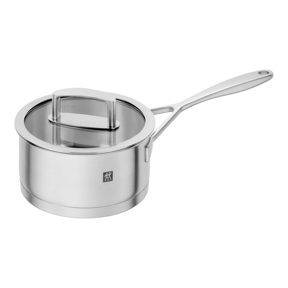 Stieltopf 16 cm, 18/10 Edelstahl, Silber