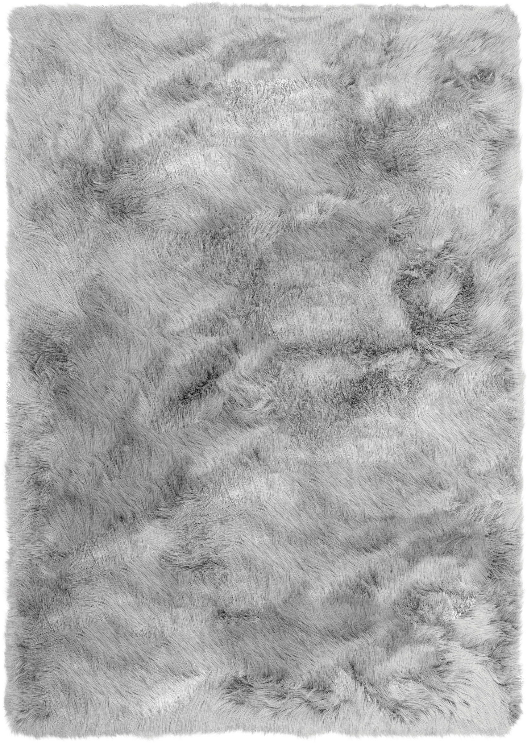 Hochflor-Teppich Valeria Fellteppich kuschelig, Home affaire, rechteckig, Höhe: 60 mm, Kunstfell, weiche Teppiche, Wohnzimmer, Schlafzimmer, Esszimmer