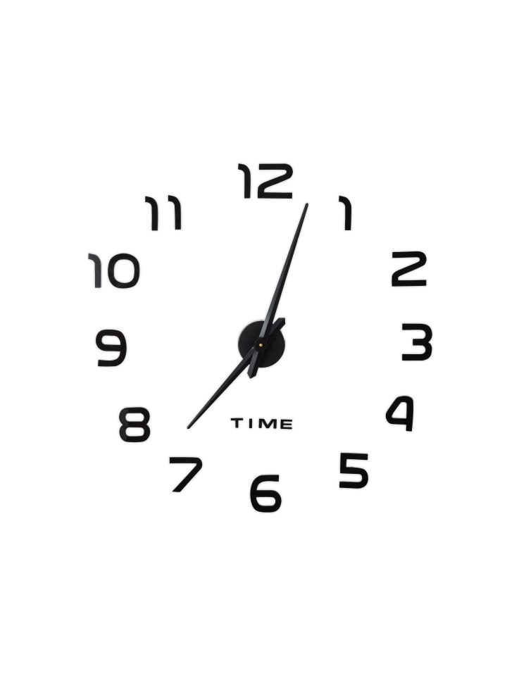 relaxdays Wanduhr DIY in Schwarz günstig kaufen onesize