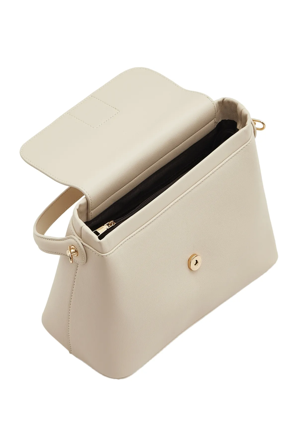 USHA  Handtasche - Ecru - Unifarben