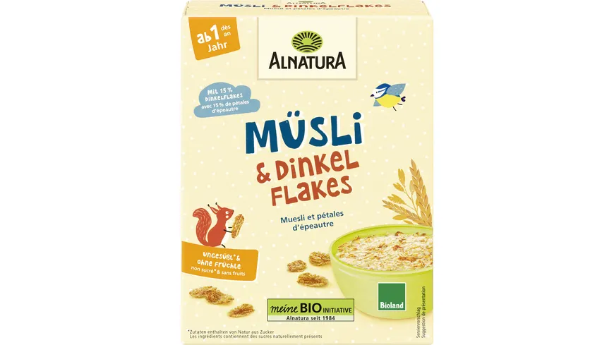 Alnatura Bioland-Kinder-Basis-Müsli (ab 1 Jahr) 250 g