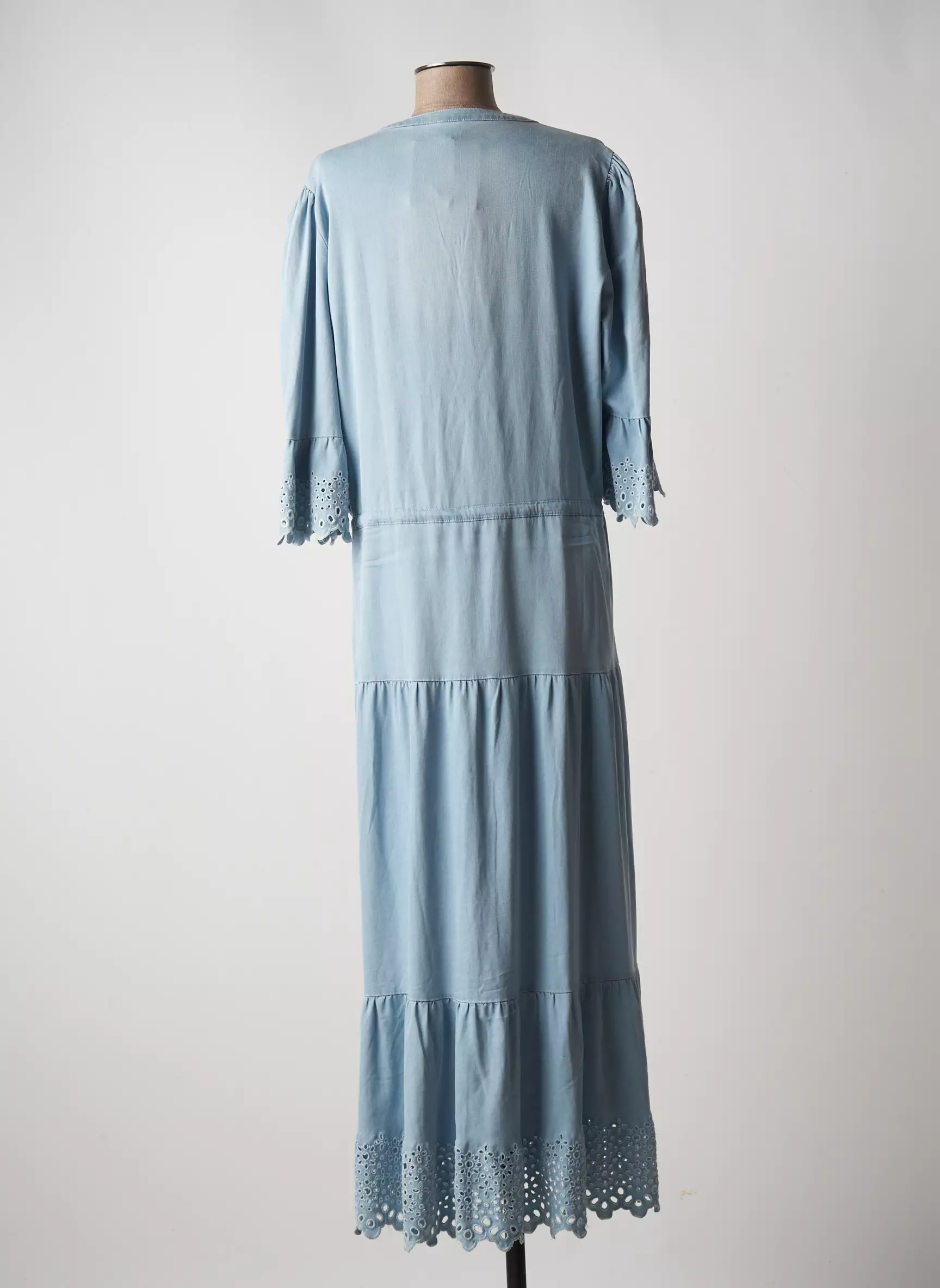 K Design Robes Longues Femme couleur bleu