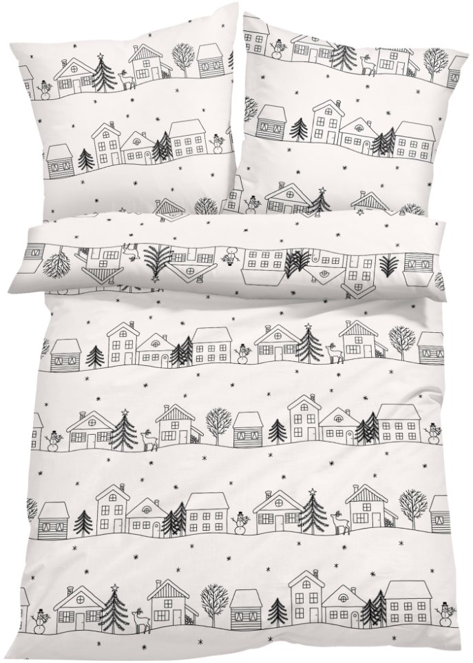 Bettwäsche mit Wintermotiv
