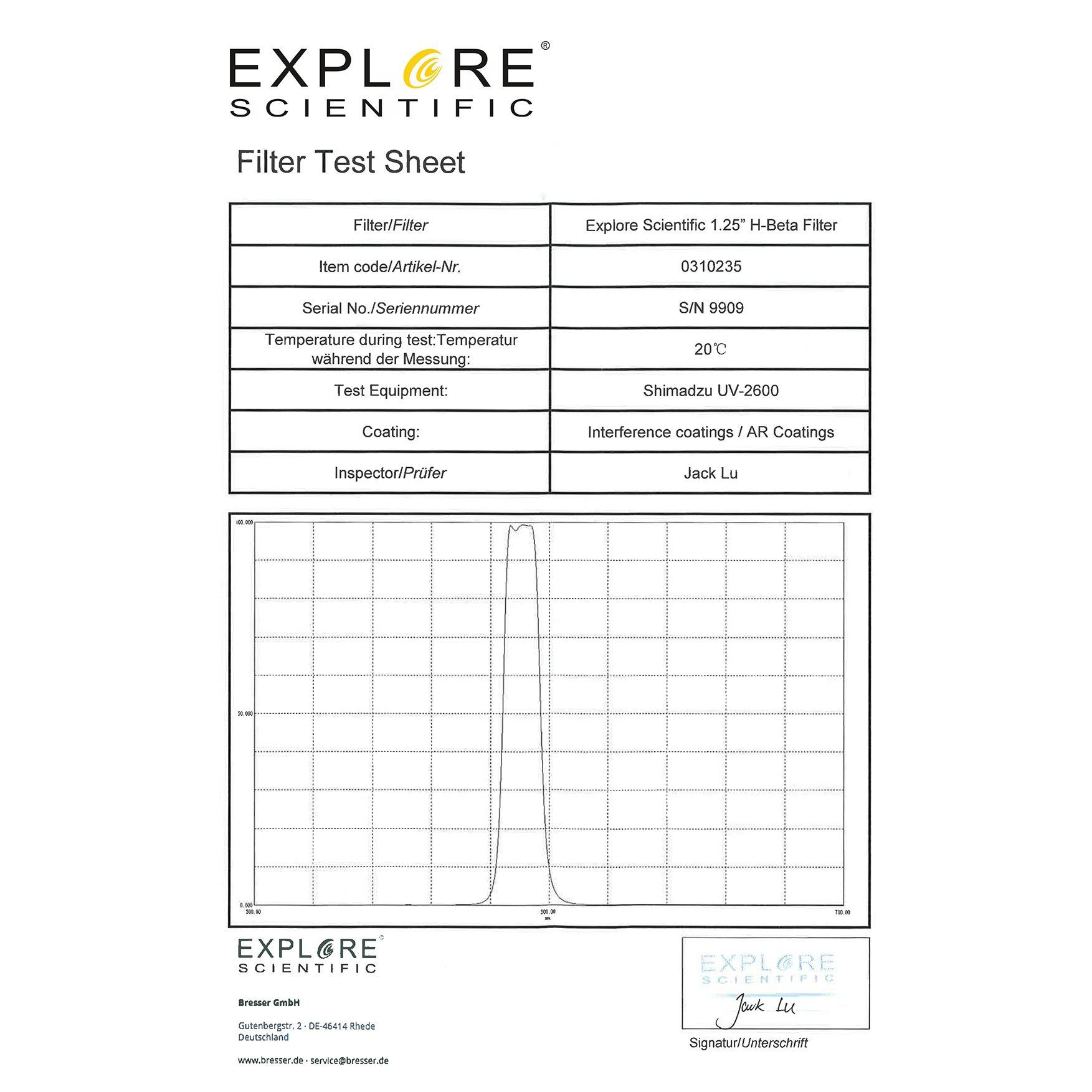 EXPLORE SCIENTIFIC Teleskop 1,25