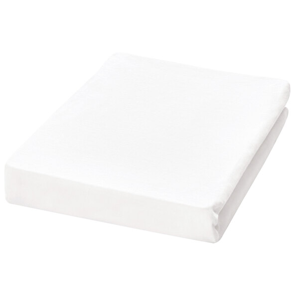Jersey Spannbetttuch, 140-160 x 200 cm, weiß