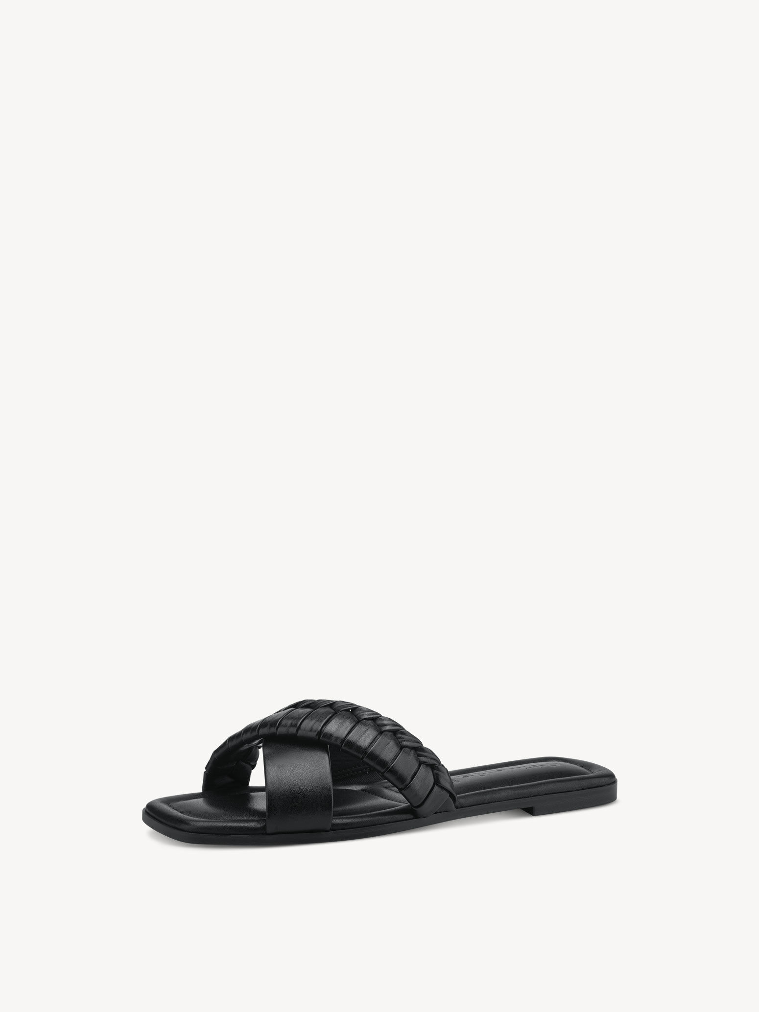 Mule en cuir - noir