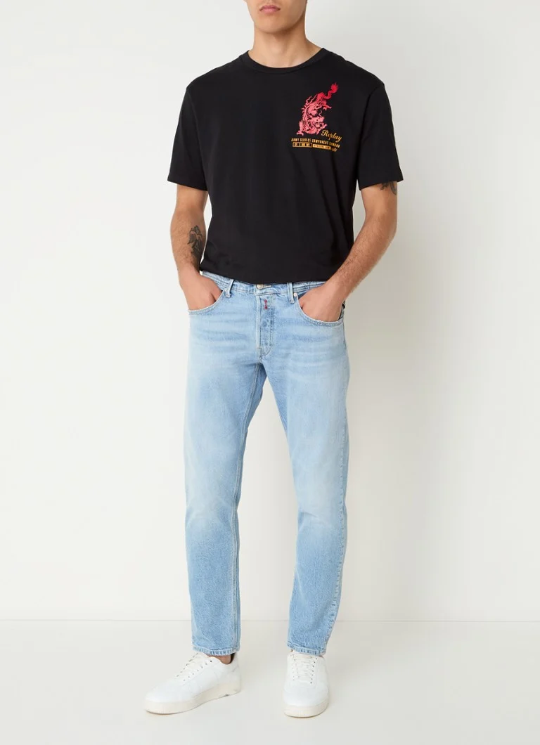 Jeansy Replay Willibi skinny, jasne