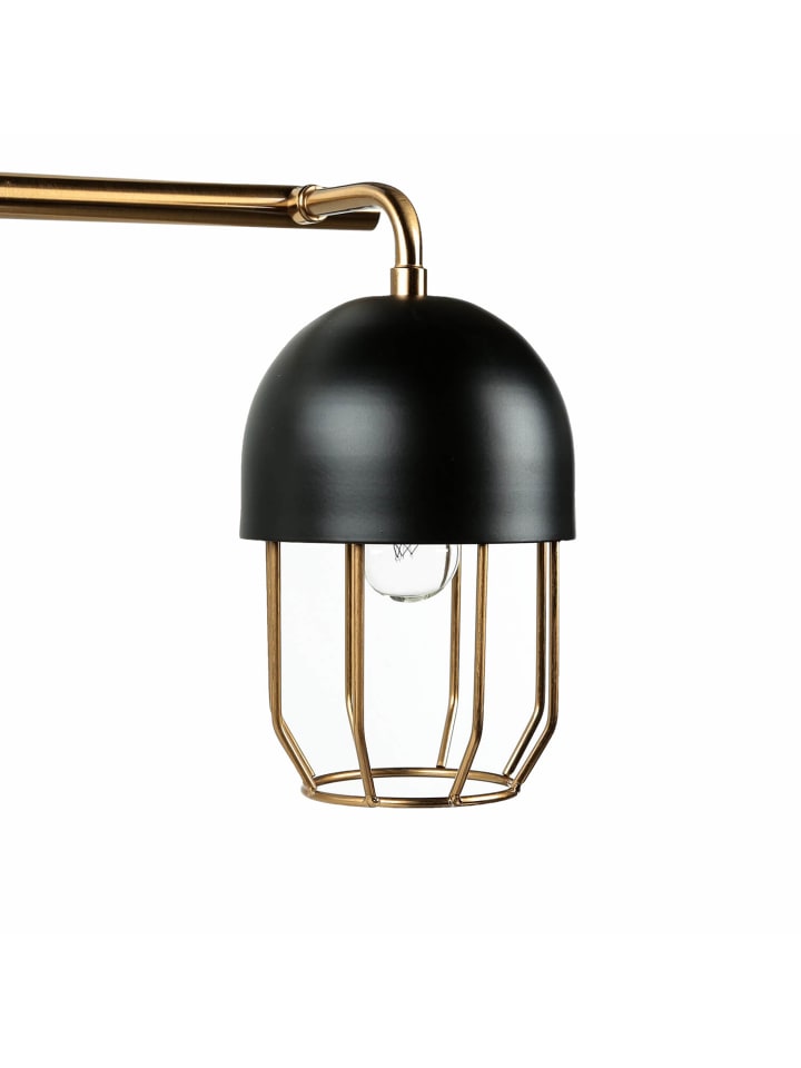 Licht-Erlebnisse Wandlampe in Schwarz Gold günstig kaufen onesize