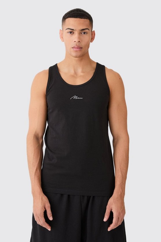 Man Signature Basic Tanktop