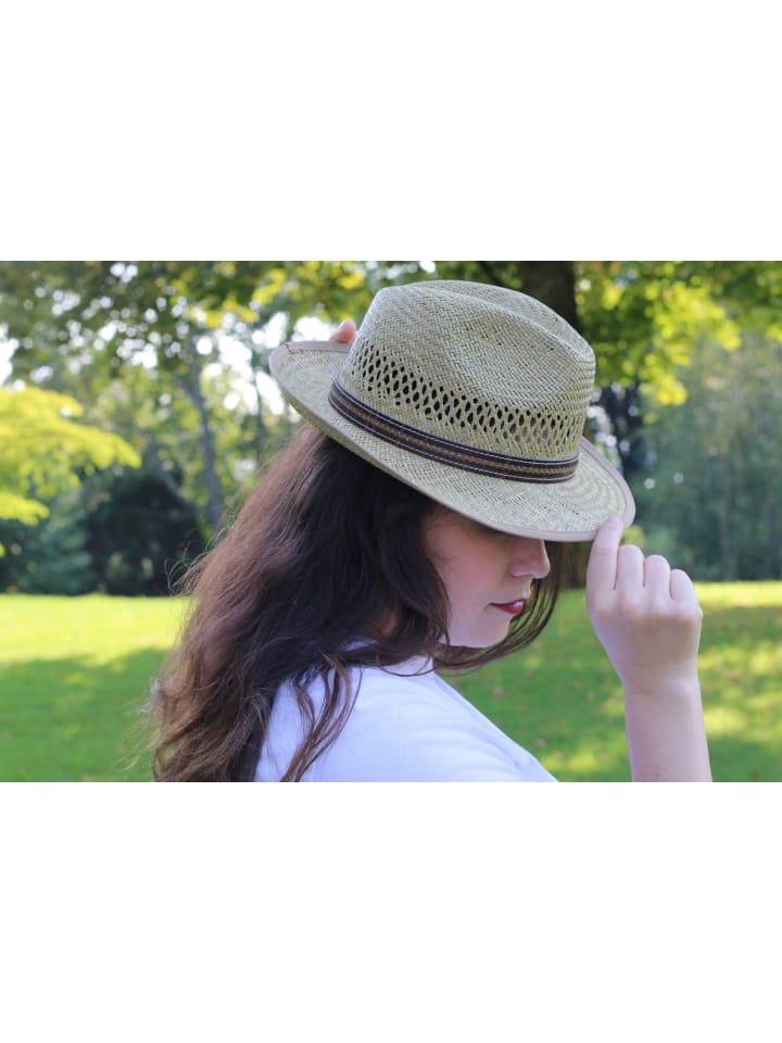 BREITER Strohhut in beige günstig kaufen