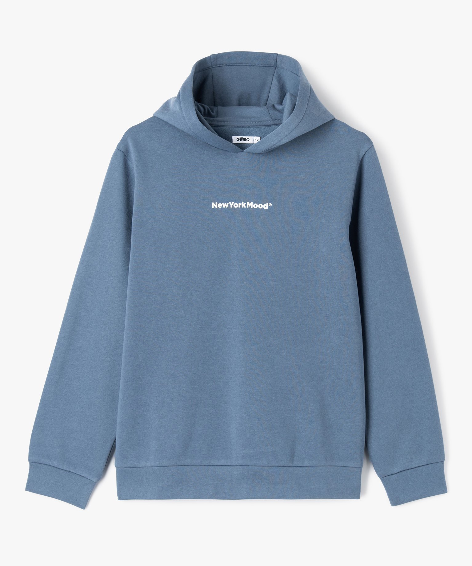 Sweat à capuche style streetwear Garçon bleu | GEMO