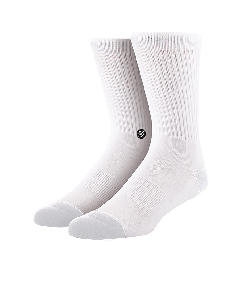 Stance Uncommon Solids Icon Socks Weiss Schwarz