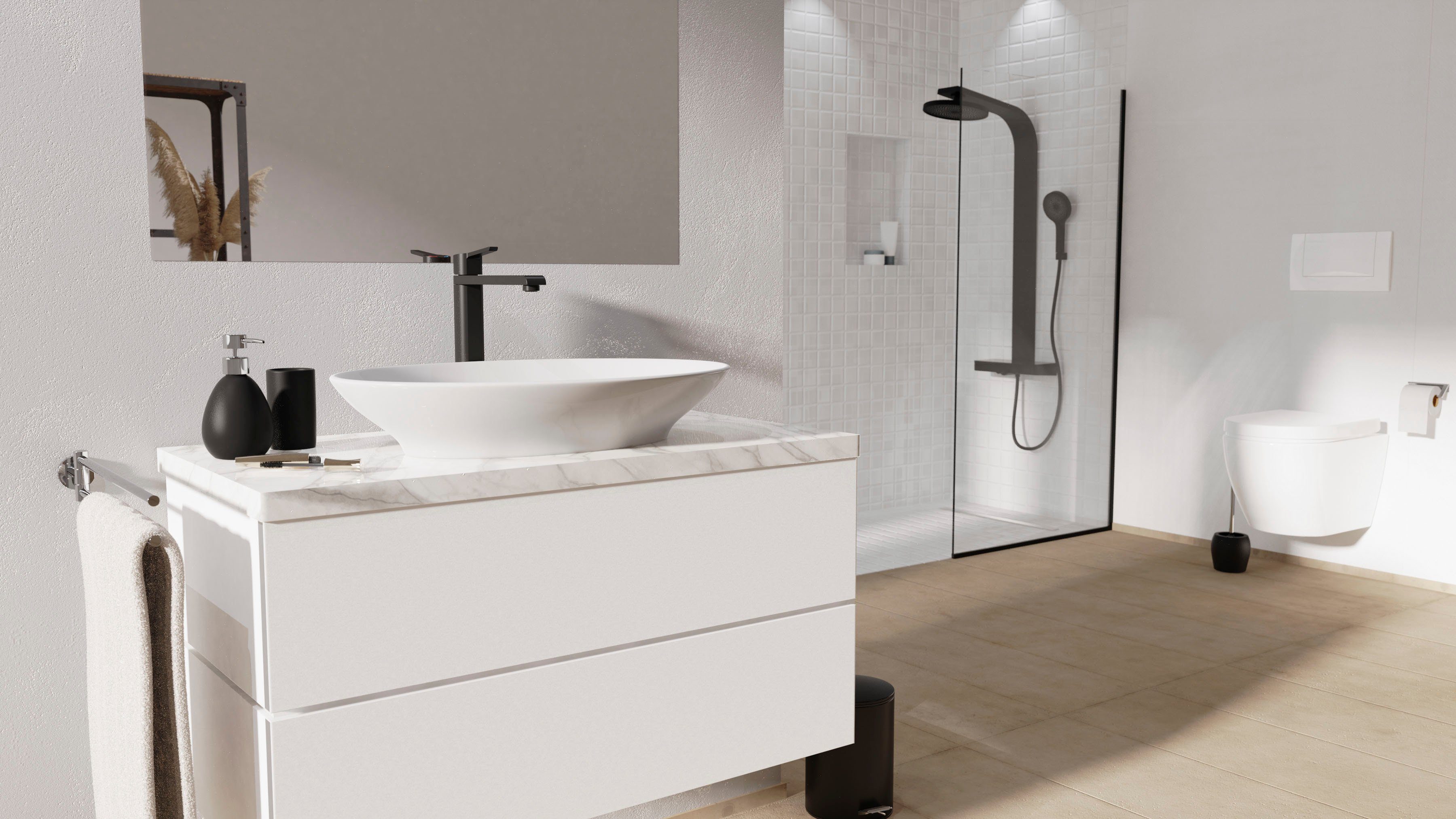 Schütte WC-Sitz WHITE, Duroplast, Absenkautomatik, Schnellverschluss, belastbar bis 150 kg
