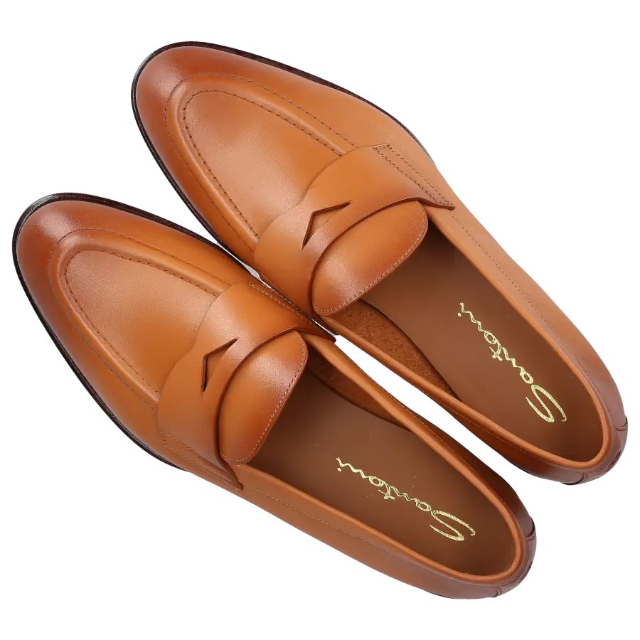 Santoni - Loafer 59962 Kalbsleder - braun