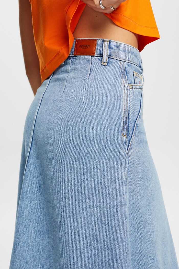 Jeans-Midirock, Baumwollmix