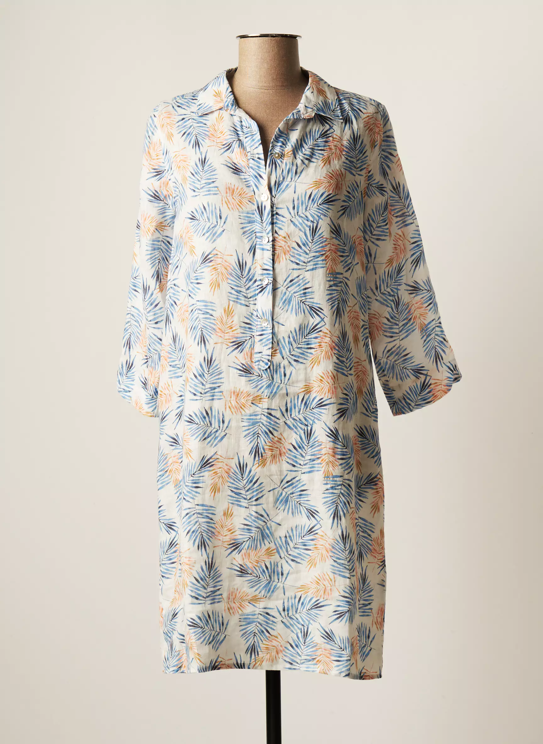 Signe Nature Robes Mi Longues Femme couleur bleu