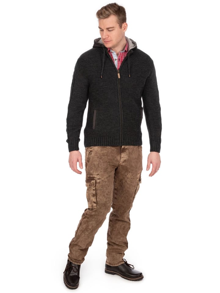 MADDOX Strickjacke BRUNECK in anthrazit günstig kaufen