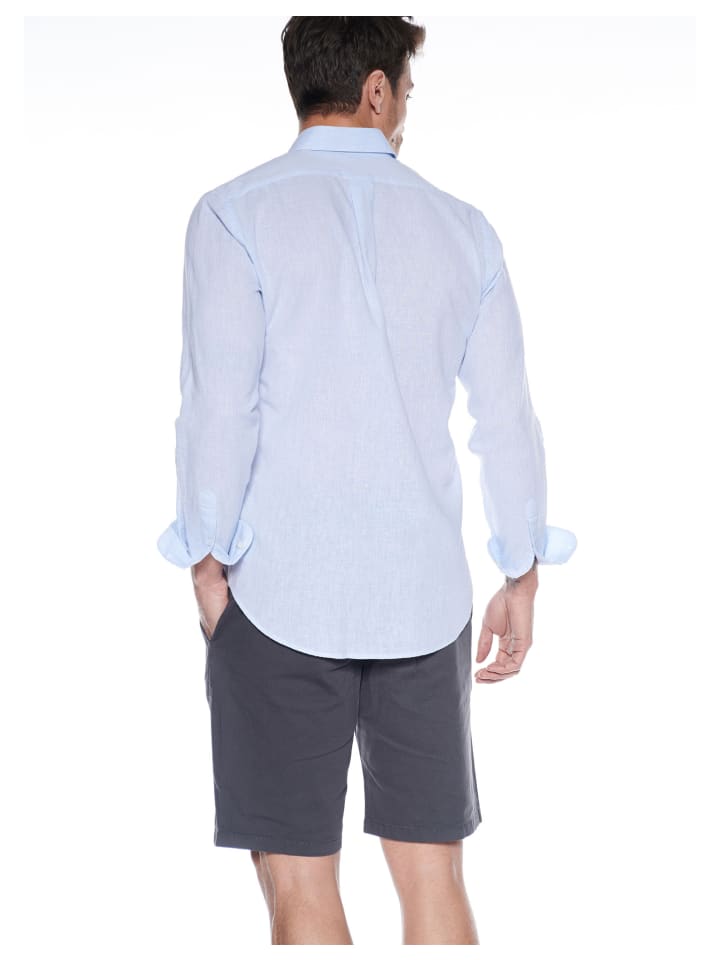Steffen Klein Leinenhemd Tailored Fit in blau günstig kaufen