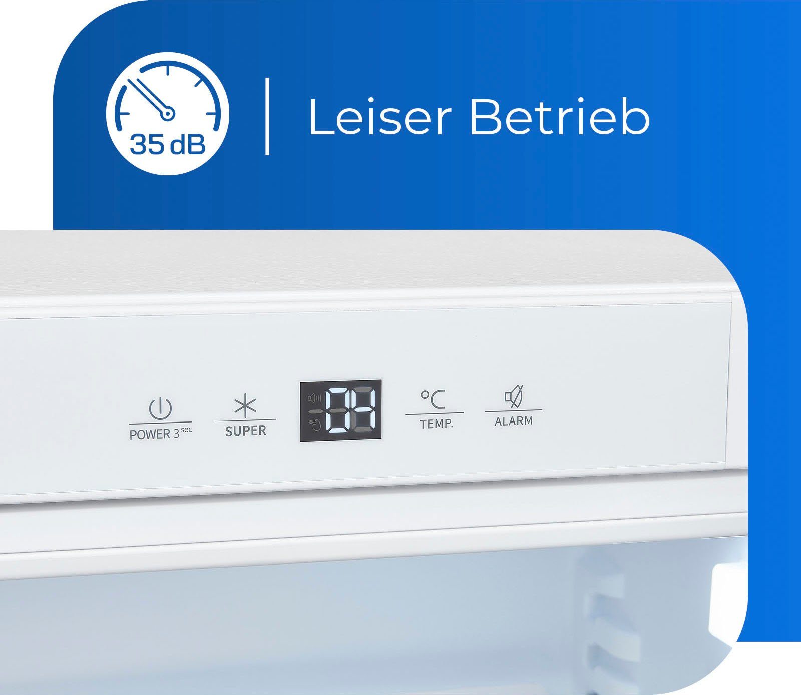 exquisit Einbaukühlschrank UKS140-V-FE-010D, 81,8 cm hoch, 59,5 cm breit