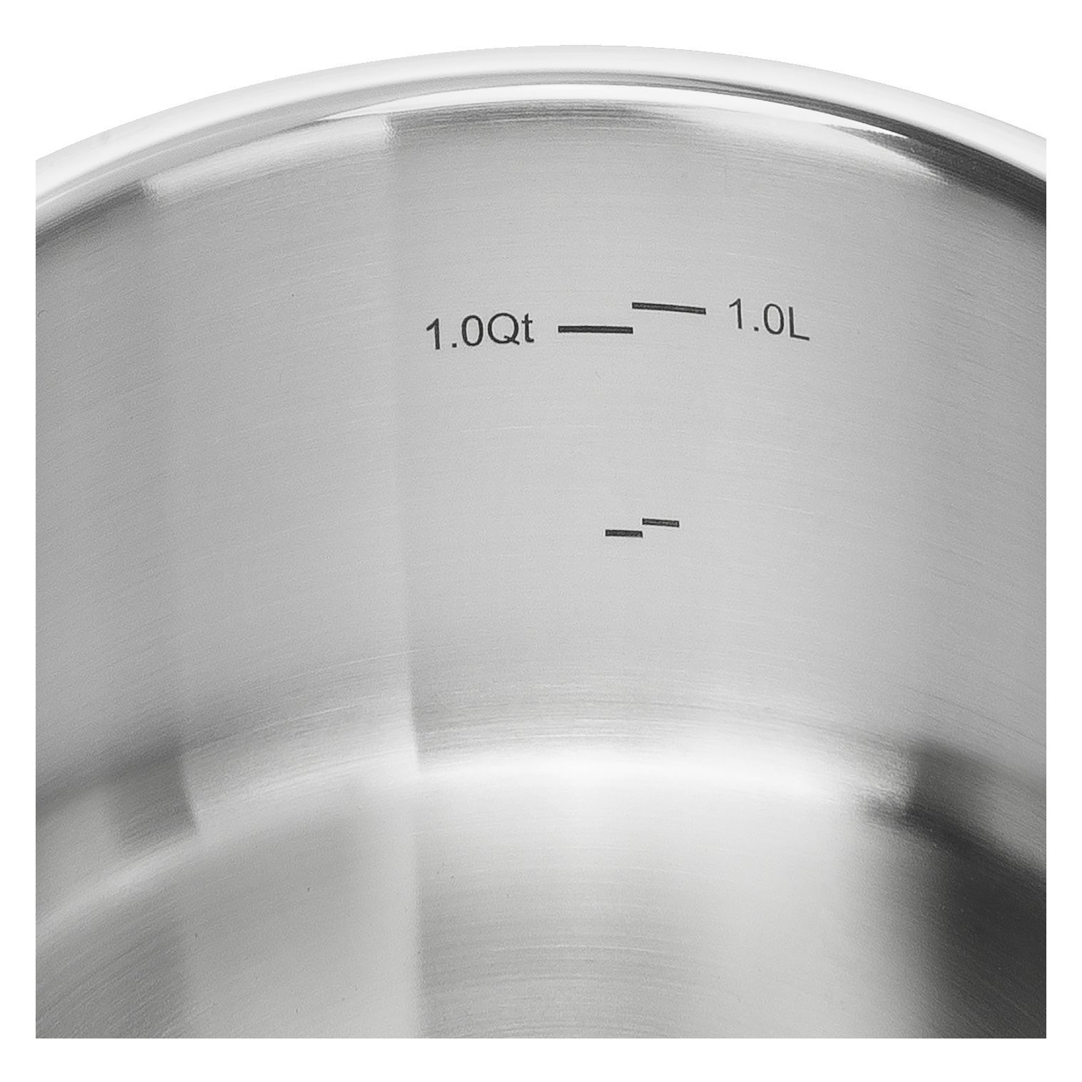 Stieltopf 16 cm, 18/10 Edelstahl, Silber