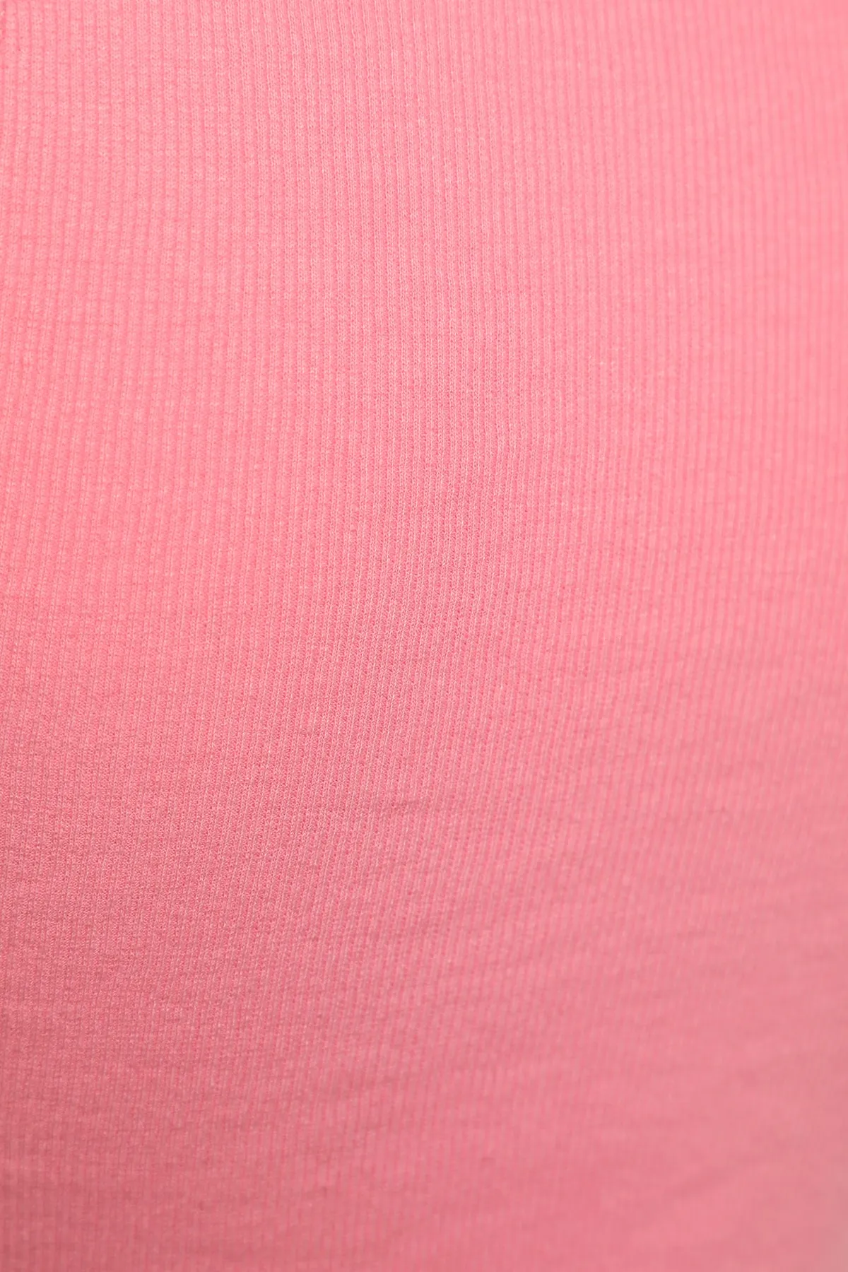 Trendyol Collection  Rosa, asymmetrisches, superkurzes, geripptes, flexibles Strick-Tanktop TWOSS22AL0065