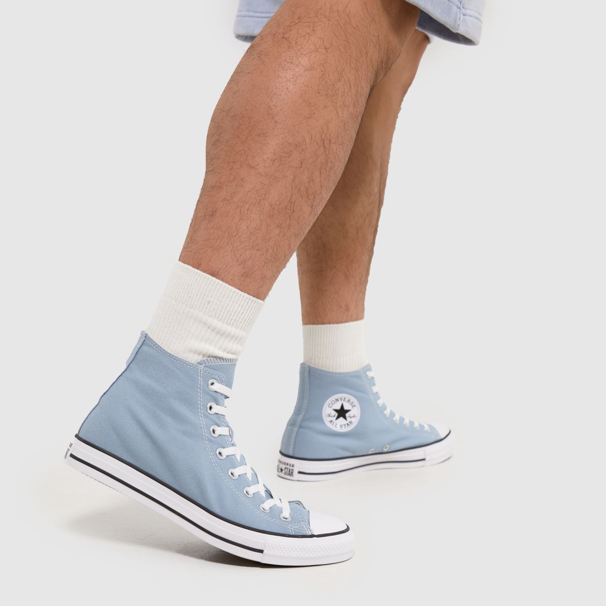 Converse All Star – Ljusblå höga sneakers
