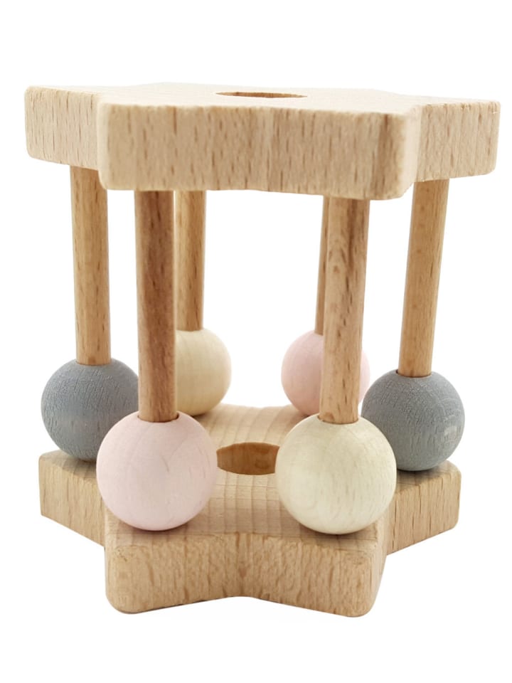 Hess Holzspielzeug  Sternrassel in Natur/Rosa günstig kaufen onesize