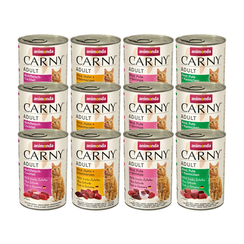 Animonda Nassfutter Animonda CARNY Adult Mixpaket 12x400g Fleisch-Menü 2