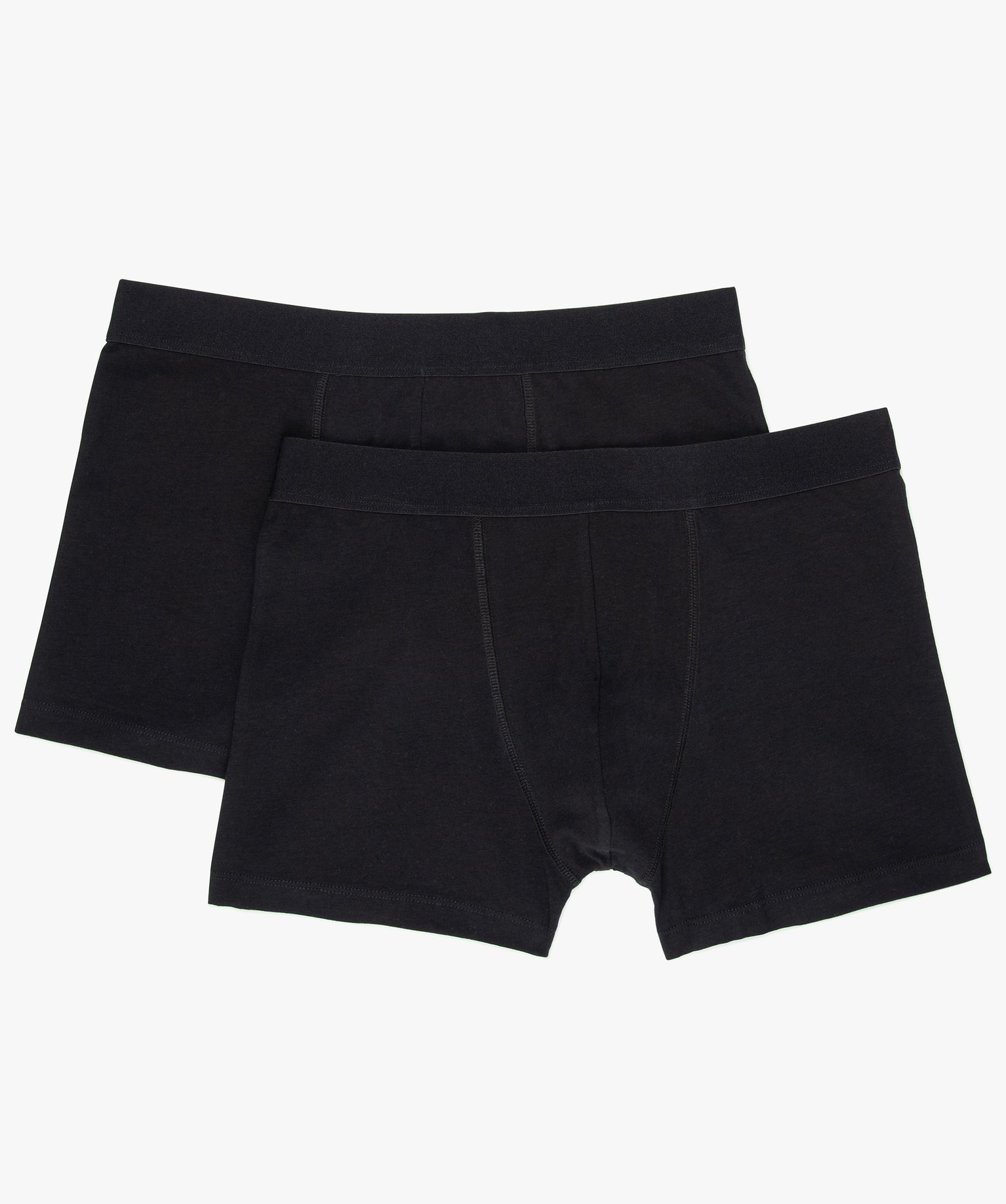 Boxer homme uni extensible (lot de 2) noir | GEMO