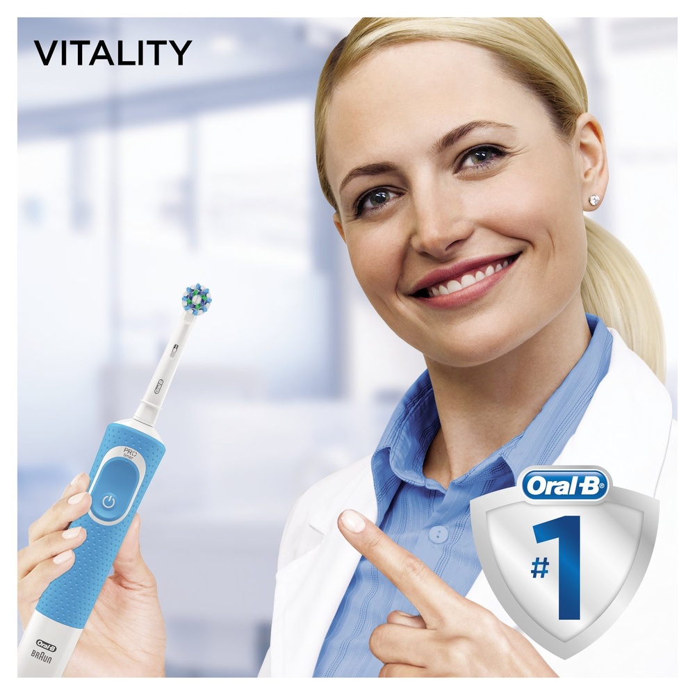 oral-b Oral-B Vitality 100 Brosse À Dents Électrique Bleue Brosse À Dents Electrique