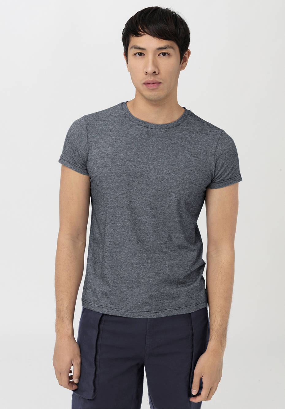 Kurzarmshirt aus Bio-Merinowolle mit Hanf und Bio-Baumwolle
