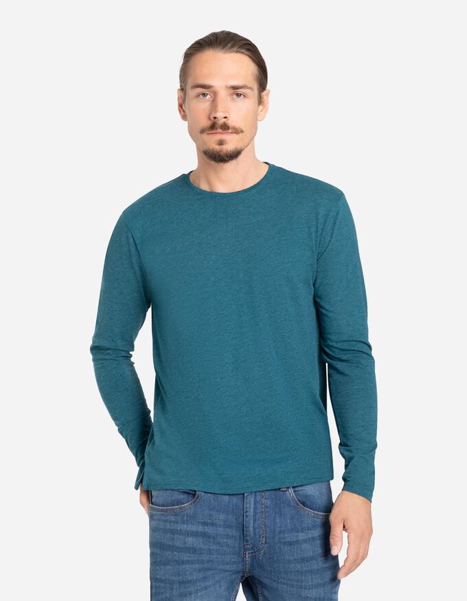 Langarmshirt - Rundhals-Ausschnitt
