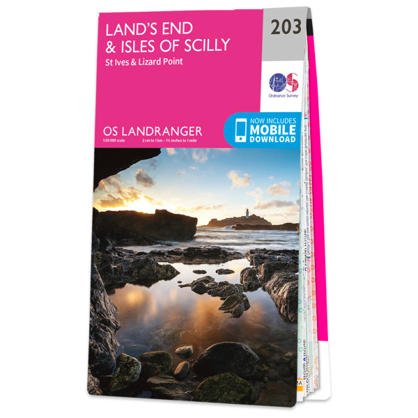Ordnance Survey - Land's End Isles Of Scilly - Wanderkarte