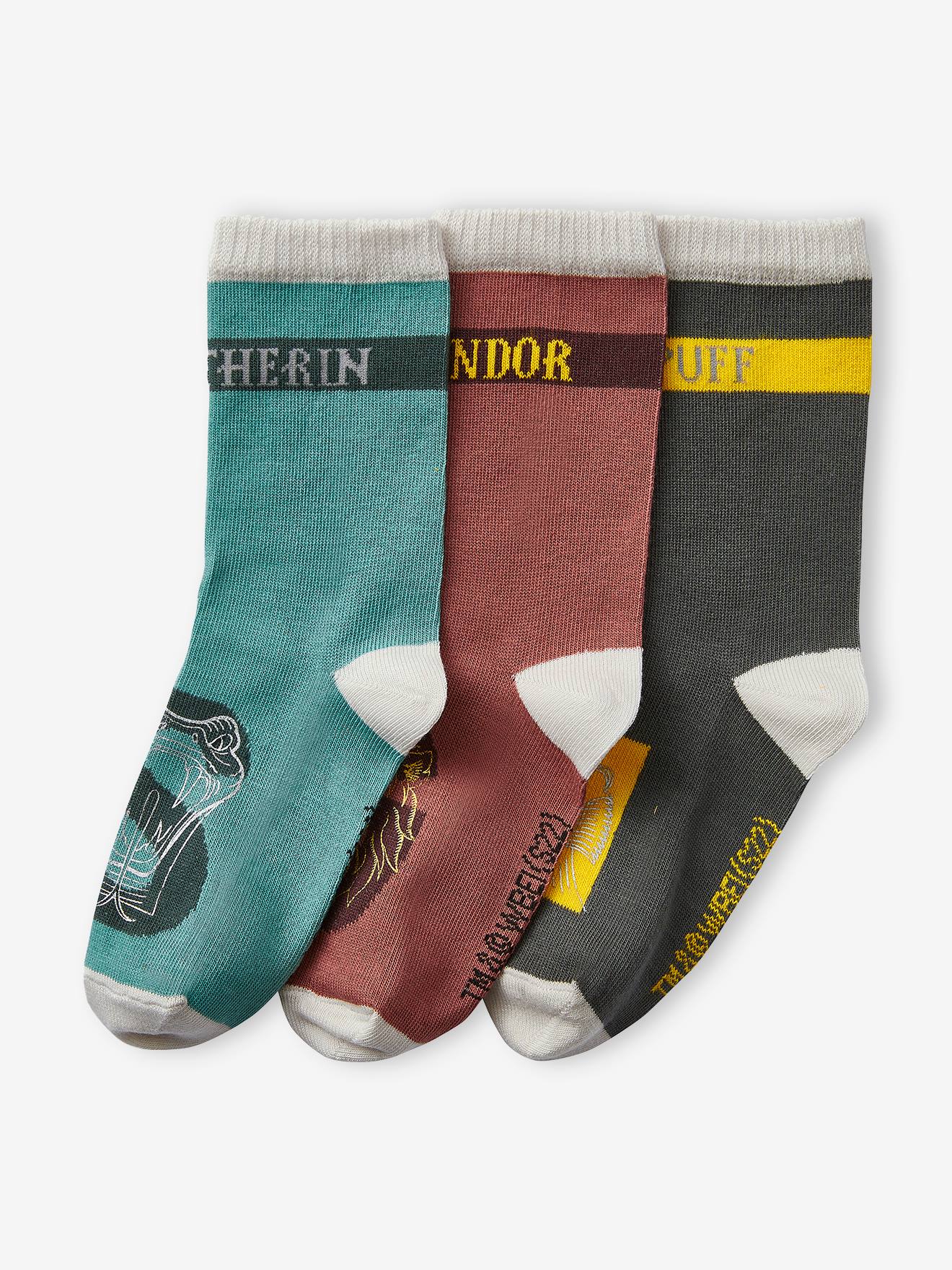 Lot de 3 paires de chaussettes Harry Potter® rouge fonce uni