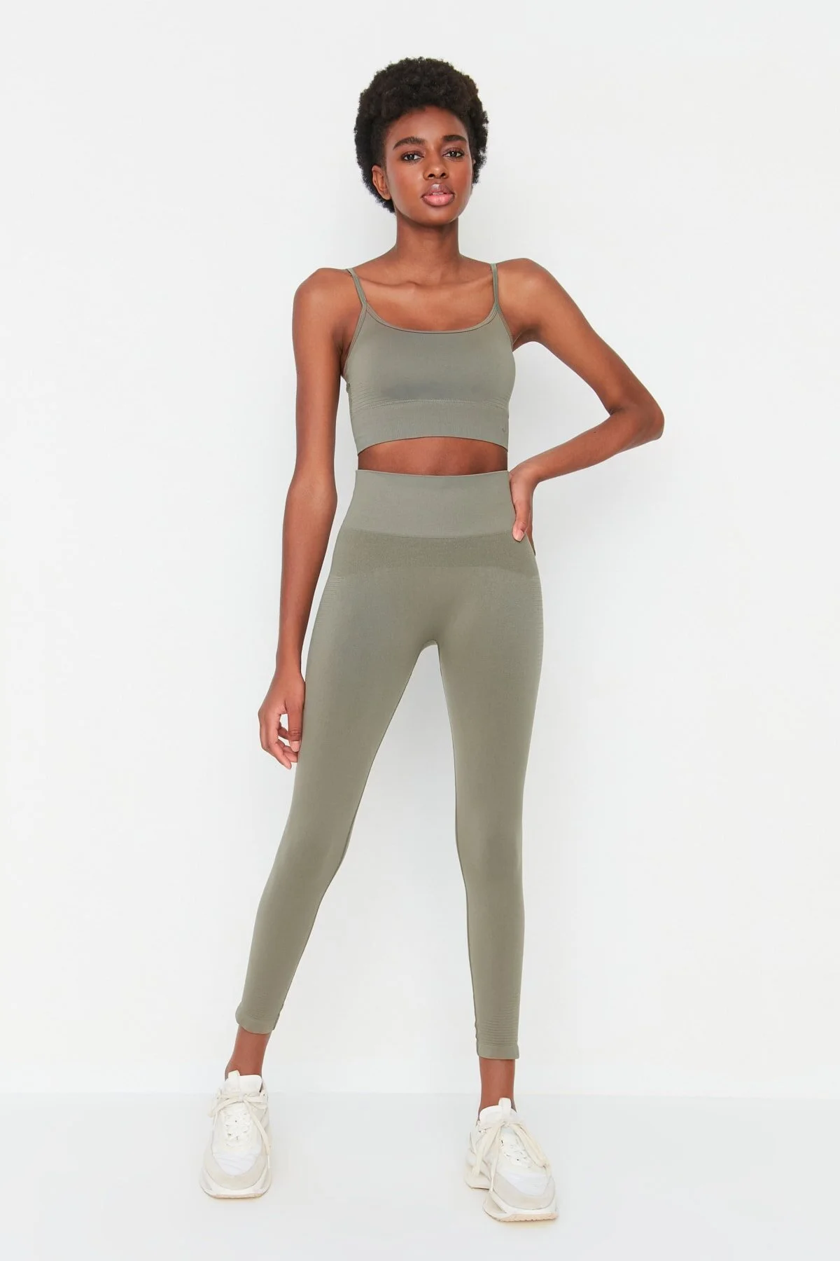 Jerf  Vella - Erholungs-Leggings mit hoher Taille in Khaki