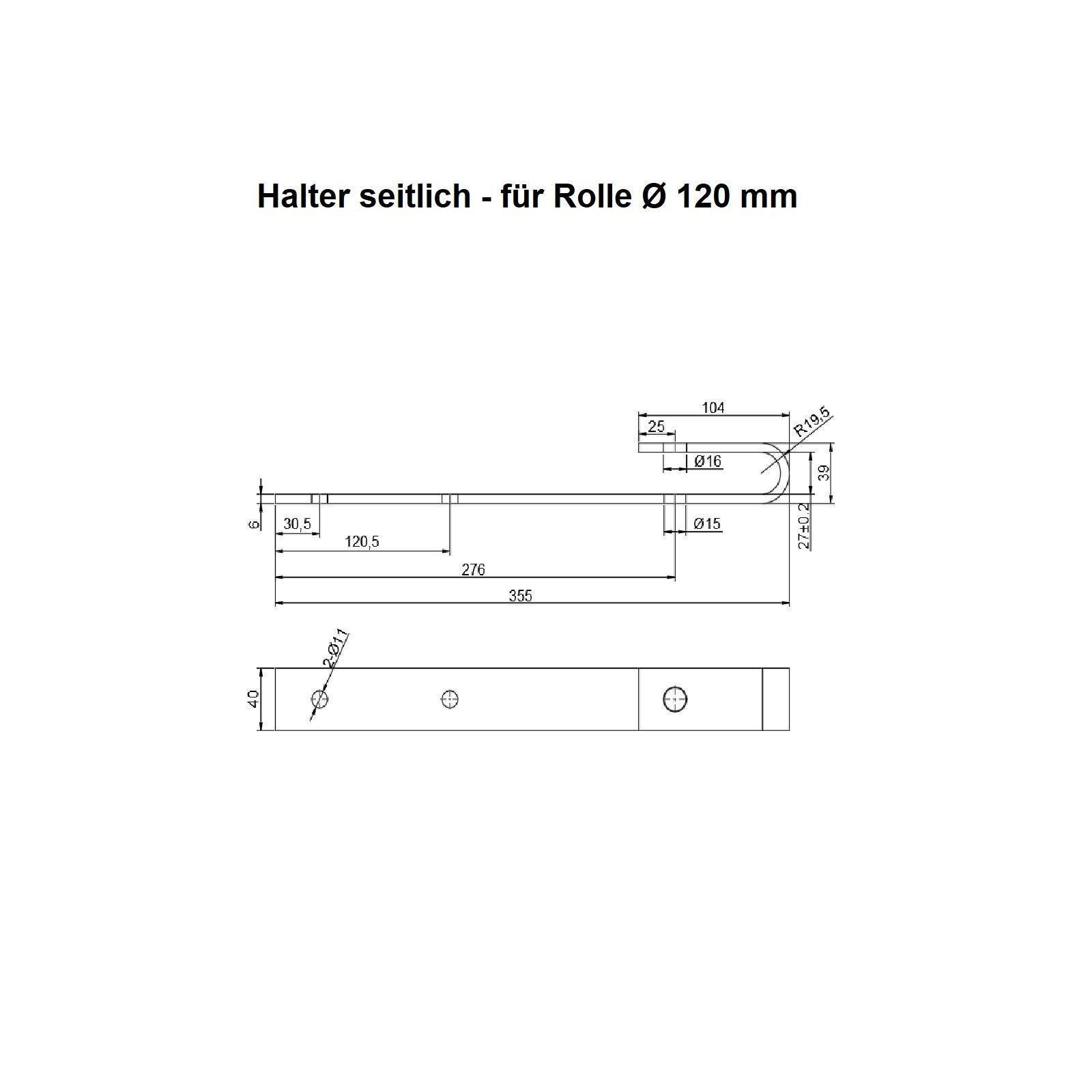 SO-TECH® Schiebetür Schiebetürbeschlag CHAMBER mit Soft-Close schwarz aus Stahl, belastbar bis 100 kg, Komplettset