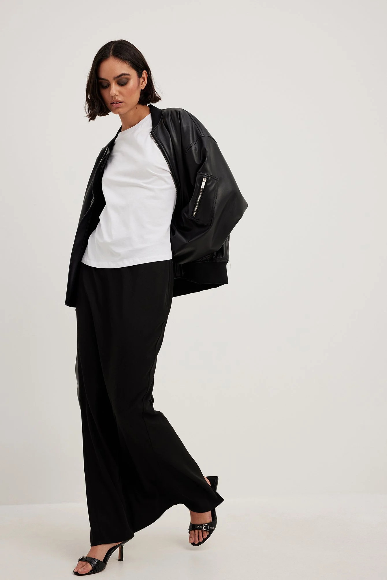 Oversize-T-Shirt mit 3/4-Ärmeln