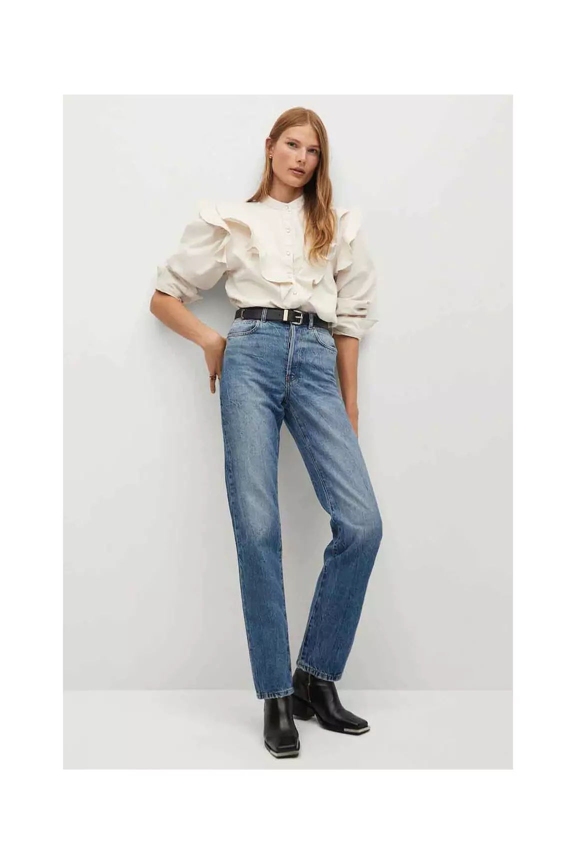 Mango Chemisiers Femme couleur beige
