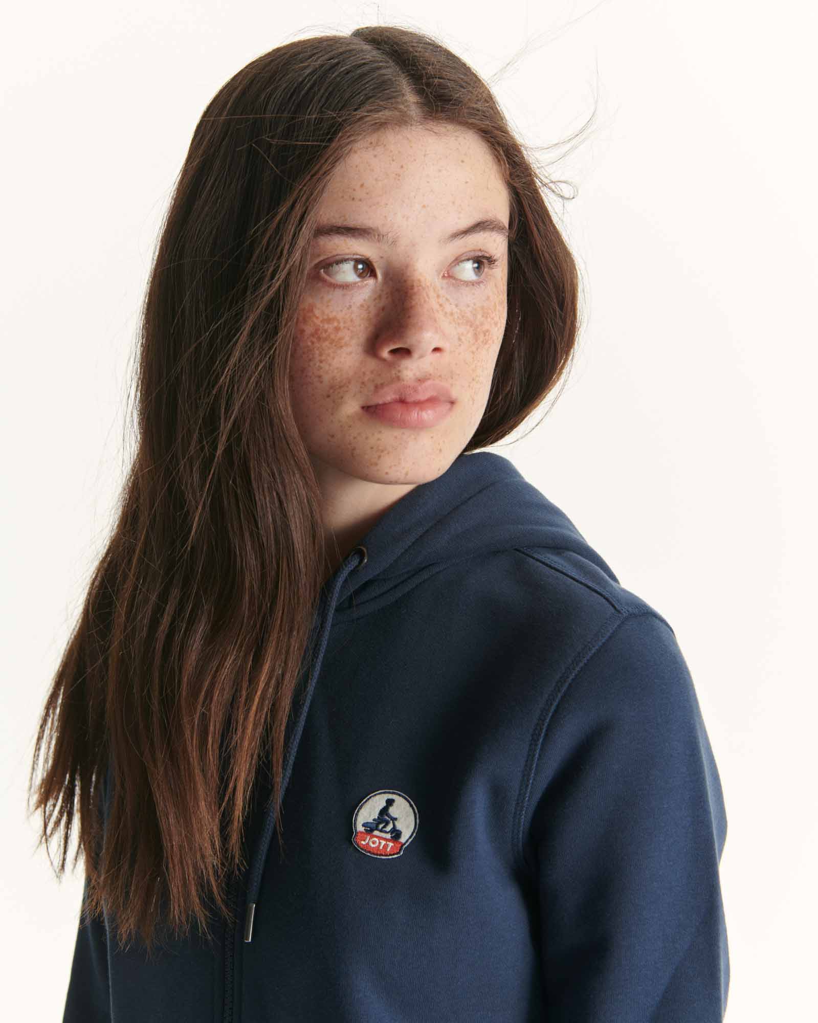 Sweat à capuche femme en coton biologique Marine Oaxaca